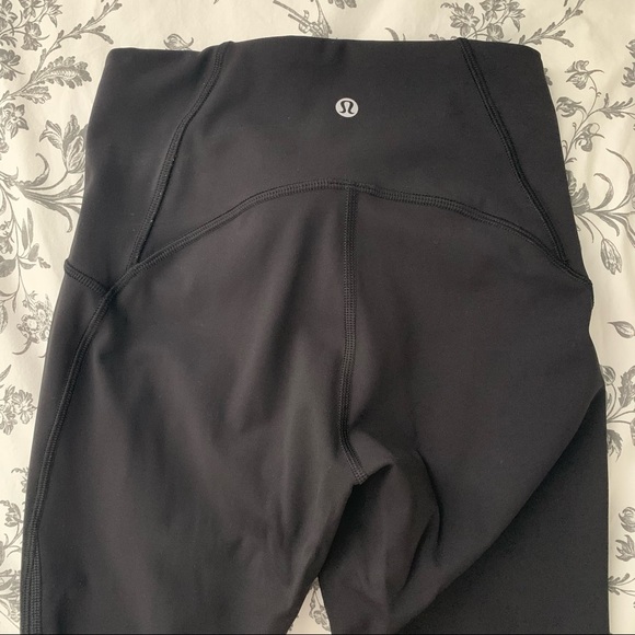 Black Lululemon Crop Leggings - Picture 3 of 4